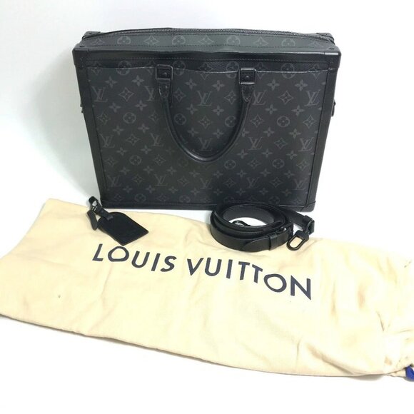 LOUIS VUITTON M44952 MonogramEclipse Soft Trunk Briefcase 2WAY Hand Bag - Picture 1 of 14